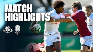 U18 International Series | England U18 Men v Georgia | Match Highlights