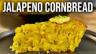 AMAZING & Moist Cornbread  | Jalapeno Cheddar Cornbread Recipe