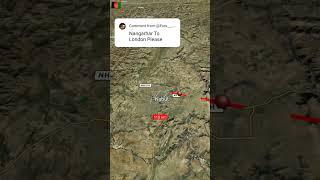 Nangarhar Afghanistan to London UK #nangarhar #afghanistan #london #uk #map #travel #farsi #persia