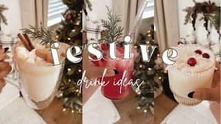 FESTIVE DRINK IDEAS ️ | No Caffeine OR Alcohol, EASY & FAST Christmas Drinks