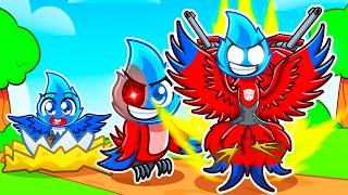 Shad's BIRTH to TRANSFORMER BIRD in Roblox Feather Family!