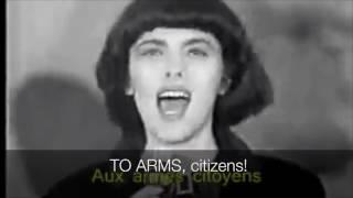 La Marseillaise, sung by Mireille Mathieu. American English subtitles.