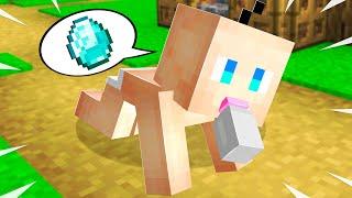 So I TAUGHT A BABY How To PLAY Minecraft...