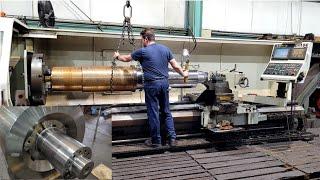 Machining of a Large Shaft | Upper Chock Assembly | cnc lathe