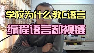 学校为什么教C语言，编程语言鄙视链。【晓舟报告直播】