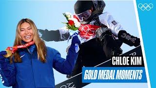 Chloe Kim's  Gold Medal Moments!