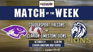 KSAC District 9 Class 1A Volleyball Quarterfinals: Coudersport at Clarion-Limestone