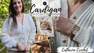 Super Easy Crochet Cardigan (low sew pattern)