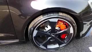 AUDI RS3 NEW METALLIC PANTHER BLACK CRYSTAL EFFECT PAINTWORK CLOSE - UP