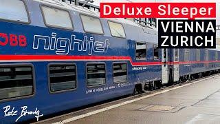 TRIP REPORT | ÖBB Nightjet | Double-decker DELUXE SLEEPER | Vienna to Zurich | First class suite