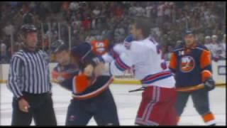 Aaron Voros vs Nate Thompson Oct 27, 2008