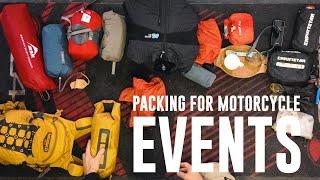 Packing for motorcycle events - Outduro Scout