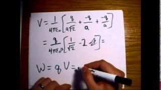 Griffiths Electrodynamics Problem 2.31: Energy of Point Charge Configuration