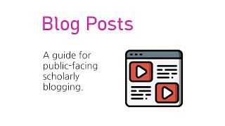 Blogging Guide BCM241: Blog Post One