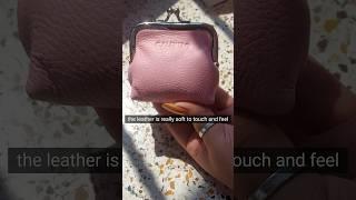 Unboxing a Stylish leather Coin Purse | First Impressions & Review! | by Calfnero-genuine leather.