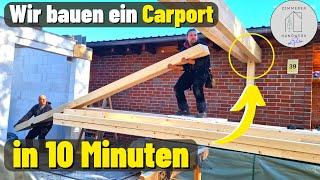 Carport bauen in 10 Minuten [SO FUNKTIONIERT ES!!!].