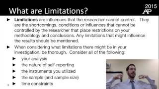 Lesson 5- Limitations, Implications and Next Steps