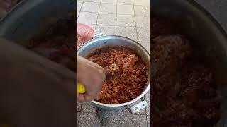 mixing berbere (red paper)