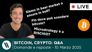 BITCOIN, CRYPTO: DOMANDE e RISPOSTE | Siamo in bear market?, fin dove può scendere? Previsioni