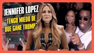 Jennifer Lopez dice públicamente que TIENE MIEDO de que gane Trump