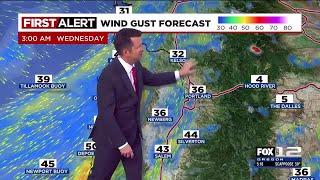 FOX 12 Oregon Tuesday evening weather forecast for Portland (12/17)