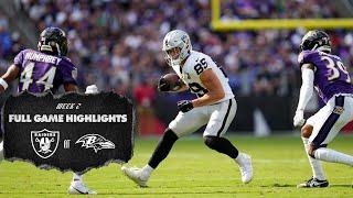 Las Vegas Raiders vs. Baltimore Ravens Highlights | 2024 Week 2 | NFL