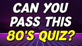 Do You Remember the 80s? | 80's Trivia Quiz