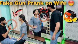 FAKE GUN PRANK ON WIFE ||EPIC REACTION ||PRANK GONE WRONG||@rpvlogsandpranks @nikitavlogs7406