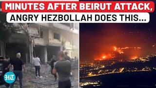 Hezbollah's Big Rocket Attack Minutes After IDF's Beirut Strike; Israeli Air Defences Fail | Lebanon