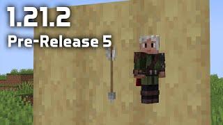 News in Minecraft 1.21.2 Pre-release 5!