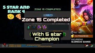 Saga Incursion With 5 STAR champion |zone 1 to 15| - Marvel Contest of Champions