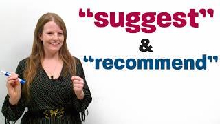 Easy English Conversation: SUGGEST & RECOMMEND