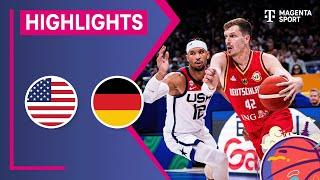 USA – Deutschland, Highlights | FIBA Basketball-WM 2023 | MAGENTA SPORT