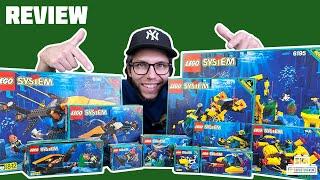 Überblick über alle LEGO-Aquazone-Sets mit Aquanauts und Aquasharks von 1995 und 1996 [Review]