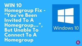 WIN 10 Homegroup Fix (REVISED AUDIO) Revision Uploaded 7/3/17