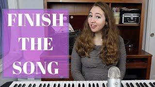 How to Finish Writing a Song