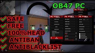 NEW PC INTERNAL STREAMER PANEL UPDATED OB47 PANEL FOR FREE AIMBOT AI 100% HEAD FREE FIRE , ESP |