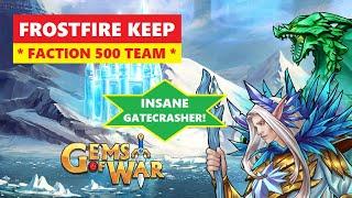 Gems of War FROSTFIRE KEEP Faction 500 Delve Guide and Best Team! Simple and Pure Strategy!