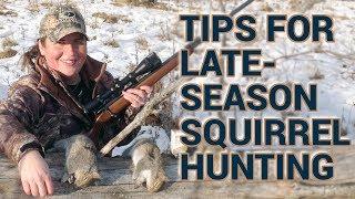 Tips for late-season squirrel hunting success