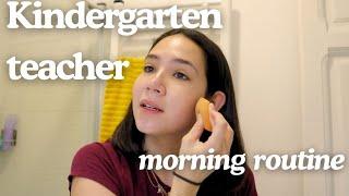 Kindergarten teacher morning routine