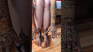 Bridal Mehndi Design | Himanshi Mehndi Art | #mehndi #hennadesign #himanshimehndiart #shorts #henna