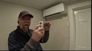 Fujitsu ductless mini split - how to use and features for a new user