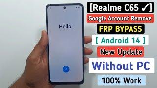 Realme ( RMX3910 ) Google Account Unlock Without PC | Realme C65 FRP Bypass Android 14