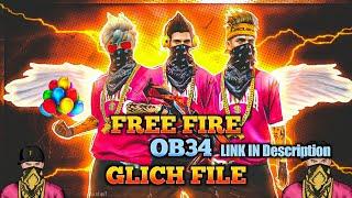 free fire ob34 glitch file ff max glitch file midiafire todayfree fire max glitch glitch100% SAFE