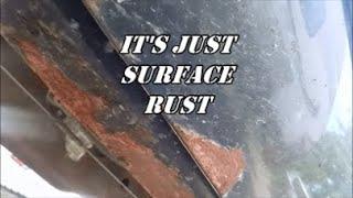 GMC SIERRA CLEAN UP PART1-ROCKER PANEL RUST REPAIR AND RESPRAY