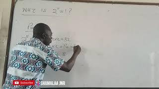 Why is 2^0 = 1 by Dr. Douglas K. Boah (Shamalaa Jnr - Archimedes)