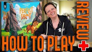 Perfect Shot - How to Play Review (English - Dutch subs) Matagot - BoardgameNinja