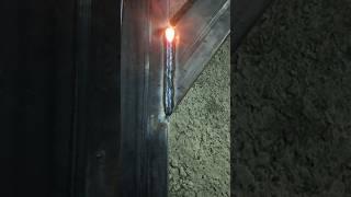 Welding thin metal with stick welder #welder #stickwelding #shorts