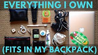 Everything I Own Fits in my Backpack