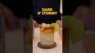 Super Easy And Simple Rum Cocktail Dark N' Stormy | MyBartender #shorts